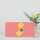 New Jersey Flag Map (Standing Front)