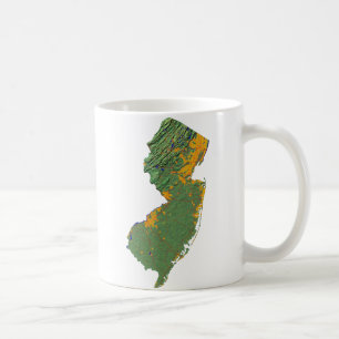 New Jersey Flag + Map Mug