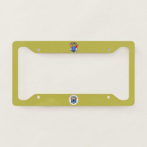 New Jersey flag_seal  License Plate Frame