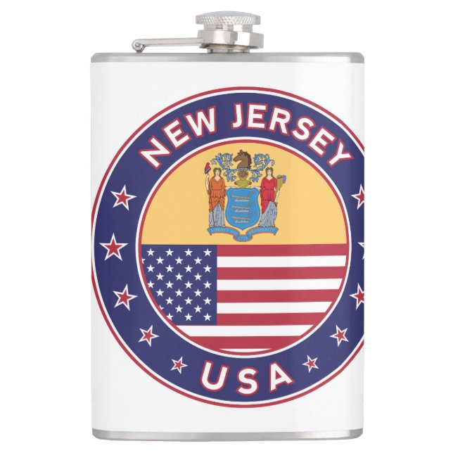 New Jersey Flask (Front)