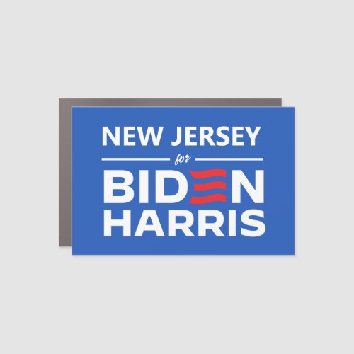 New Jersey for Biden Harris Car Magnet