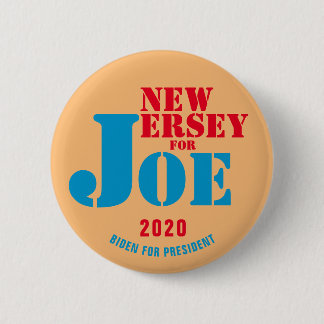New Jersey for Joe Biden for President 2020 Button