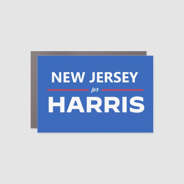New Jersey for Kamala Harris Car Magnet (Front)