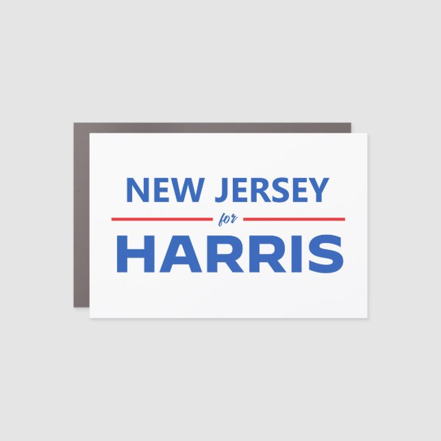 New Jersey for Kamala Harris Car Magnet (Front)