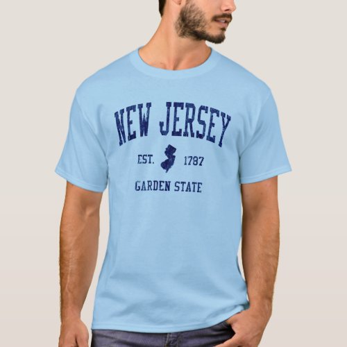 New jersey garden state 1787 tee shirt