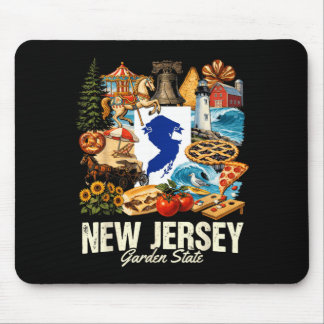 New Jersey Garden State Icons State Pride Design Mouse Pad