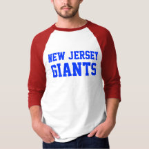 New Jersey Giants Short Sleeve Tee Football T-shirt NJ 