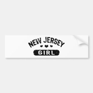 New Jersey Girl Bumper Sticker