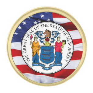 New Jersey Great Seal Lapel Pin