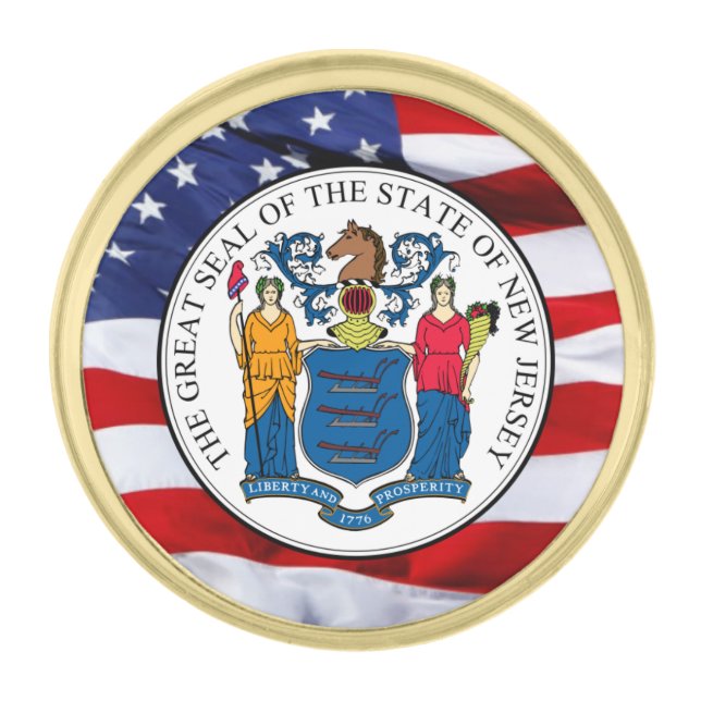 New Jersey Great Seal Lapel Pin (Front)