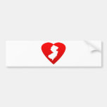 New Jersey heart Bumper Sticker