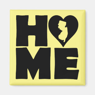 New Jersey Home Heart State Fridge Magnet