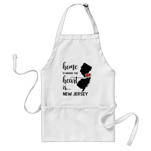 New Jersey home is where the heart is Adult Apron