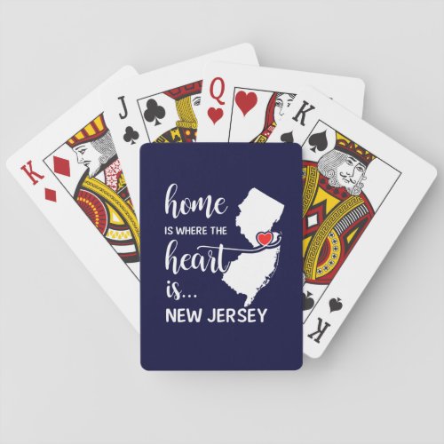 New Jersey home is where the heart is Poker Cards