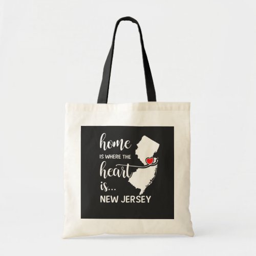 New Jersey home is where the heart is Tote Bag