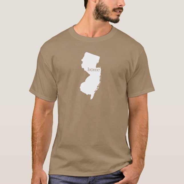 New Jersey Home State NJ T-Shirt (Front)
