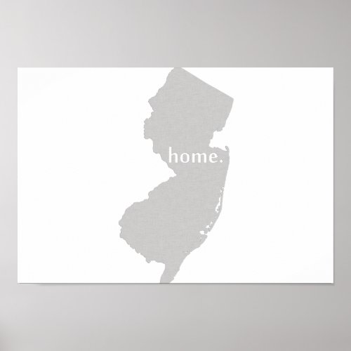 New Jersey Home State Poster