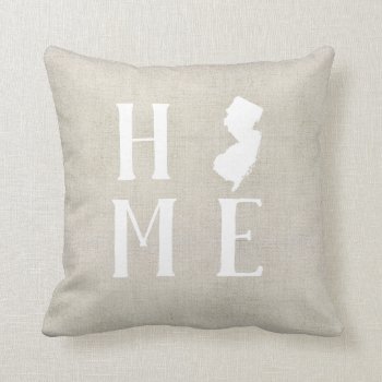 New Jersey Home State Throw Pillow by coffeecatdesigns at Zazzle