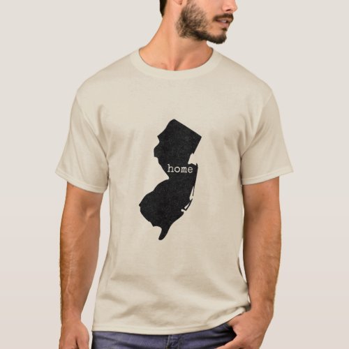 New Jersey home typed T_Shirt