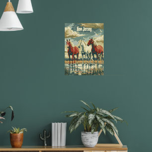 New Jersey Horses Poster