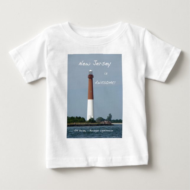 New Jersey is Awesome - Barnegat Lighthouse Baby T-Shirt (Front)