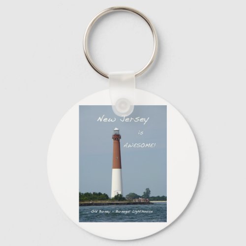 New Jersey is Awesome _ Barnegat Lighthouse Keychain