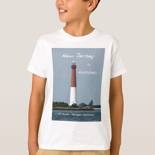 New Jersey is Awesome - Barnegat Lighthouse T-Shirt (Front)