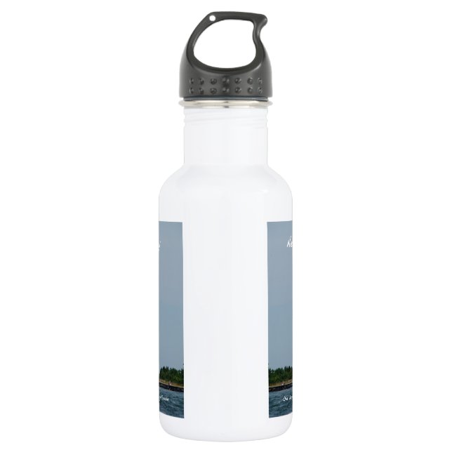 New Jersey is Awesome - Barnegat Lighthouse Water Bottle (Front)