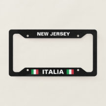 New Jersey Italia License Plate Frame
