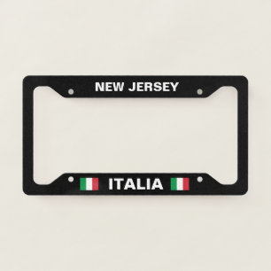 New Jersey Italia License Plate Frame