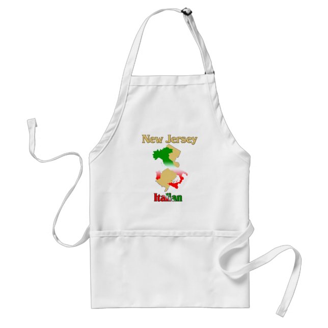 New Jersey Italian Adult Apron (Front)