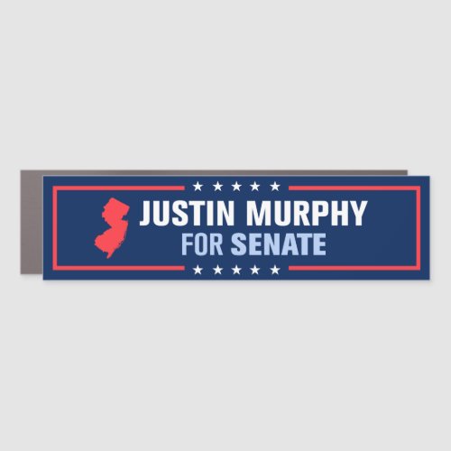New Jersey Justin Murphy for Senate Bumper Car Magnet