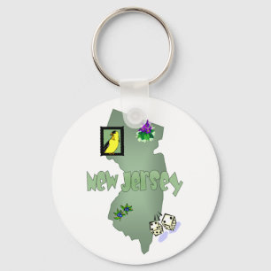 New Jersey Keychain