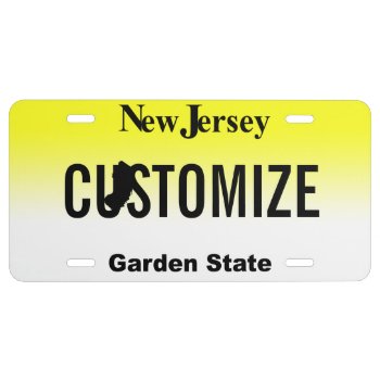 New Jersey License Plate by StargazerDesigns at Zazzle