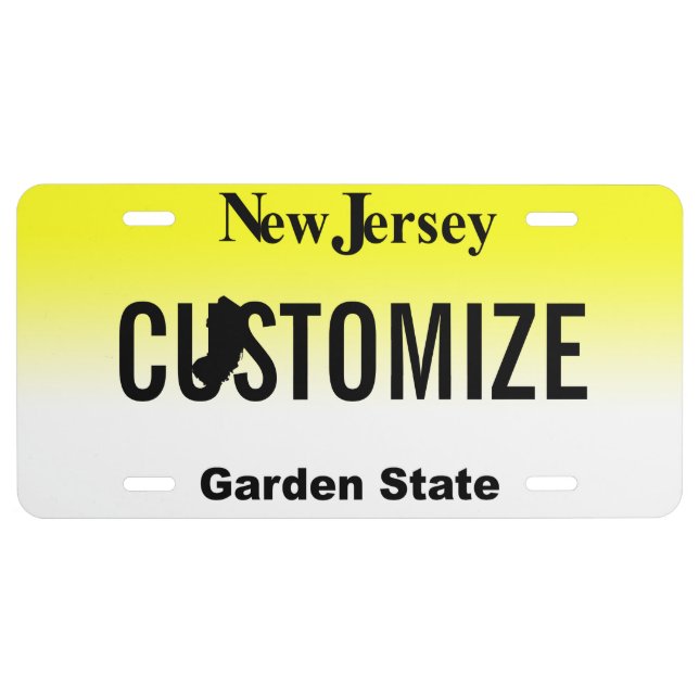 New Jersey License Plate (Front)