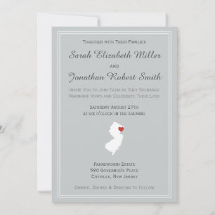 New Jersey Love - Customizable Wedding Invitation