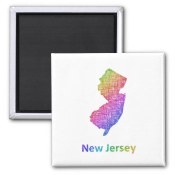New Jersey Magnet by ZYDDesign at Zazzle