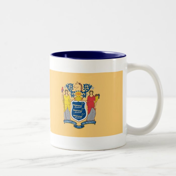 New Jersey Map and State Flag Mugs