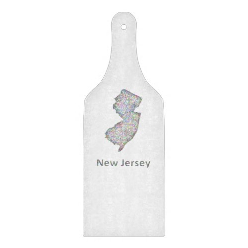 New Jersey map Cutting Board