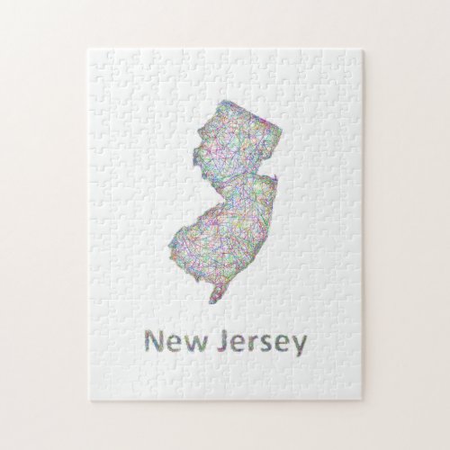 New Jersey map Jigsaw Puzzle