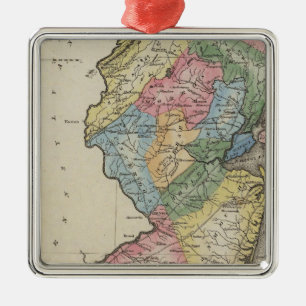 New Jersey Metal Ornament