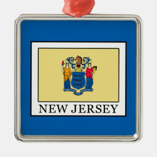 New Jersey Metal Ornament
