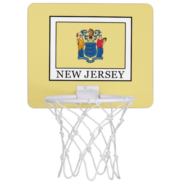 New Jersey Mini Basketball Hoop (Front)