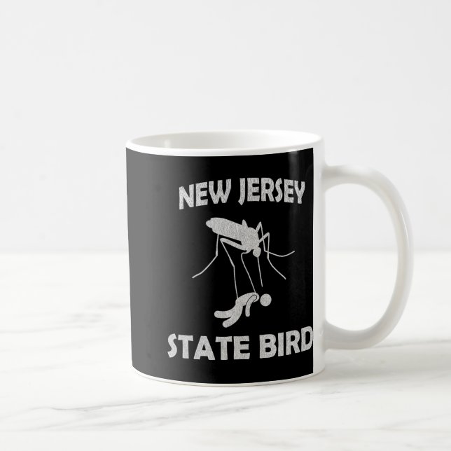New Jersey Mosquito State Bird Funny Outdoors  Coffee Mug (Right)
