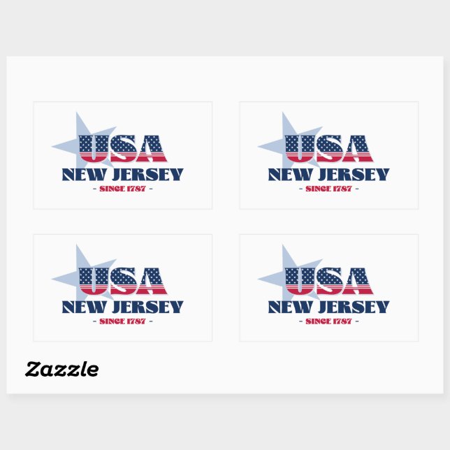 New Jersey My Home State Sticker (Sheet)