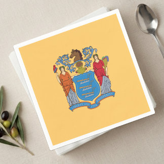 New Jersey Napkins, New Jersey Flag party Napkins