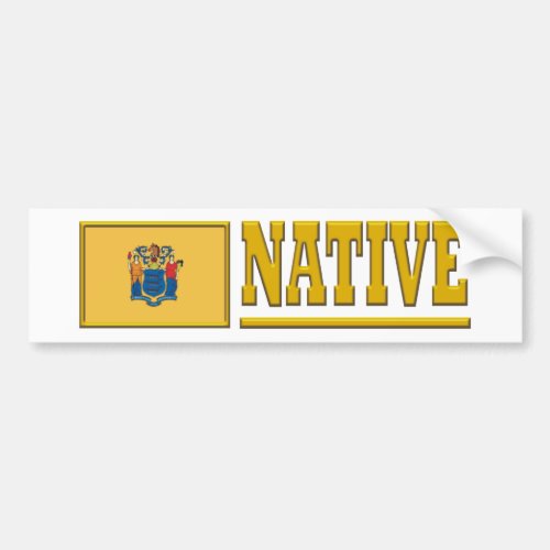 New Jersey Native Bumper Sticker