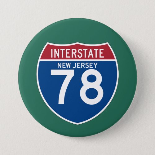 New Jersey NJ I_78 Interstate Highway Shield _ Button