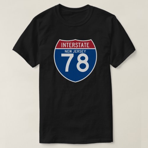 New Jersey NJ I_78 Interstate Highway Shield _ T_Shirt