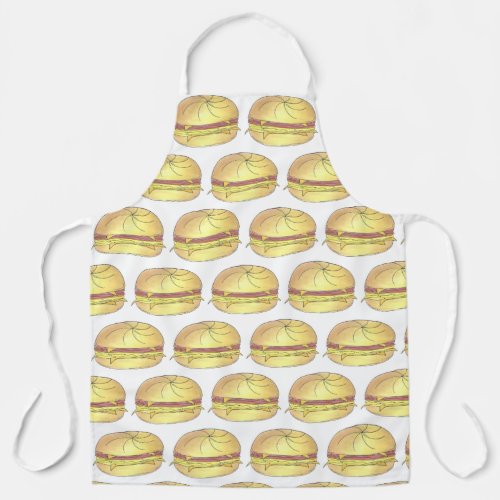 New Jersey NJ Pork Roll Ham Egg Breakfast Sandwich Apron